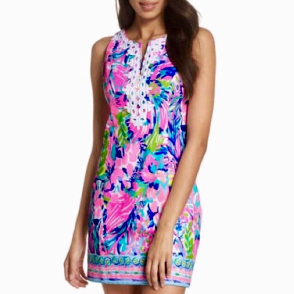 Lilly Pulitzer Gabby Shift Dress Sz 14. Runs Small